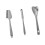 Ensemble de spatules de cuisson de cuisine, outil en-Gris 1
