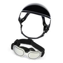 Haustierbrille, Welpenhelme, Hundemütze,-Silber