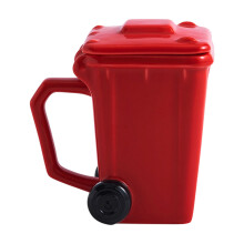Funny Waste Basket Themed Coffee Mugs 400ml Ceramic Cup-Red