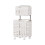 Panier à linge ventilé Double couche, avec roues et-Blanc A 1