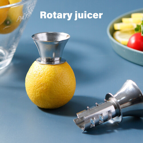 Compacts Manual Lemon Squeezer Steel Rotating-3 lemon diamonds 1