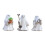 Ensemble de 3 figurines fantomatiques de jardinage d'halloween, 1