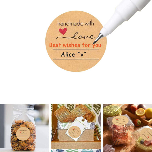 Dekorative selbstklebende Etiketten „Selbstgemachte-Liebe B 2