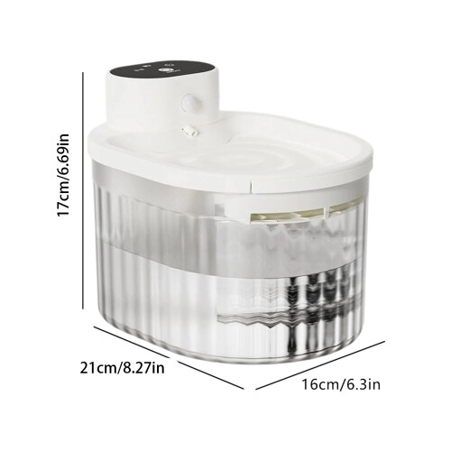 Cats Drinking Fountain Circulating Pet Water-White 1