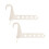 Pack of 2 Space Efficient Hanger Holders Simple Setups Designs 1