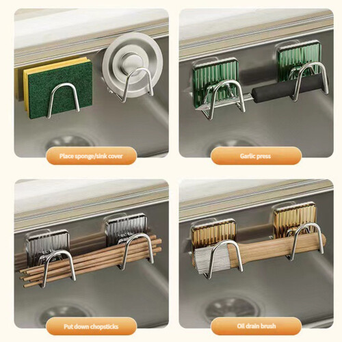 Quickly Stick Wall Hook Space Saving Bathroom-champagne 1
