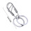 Handcraft Stainless Steel Keychain Double-Handmade spring stai 5