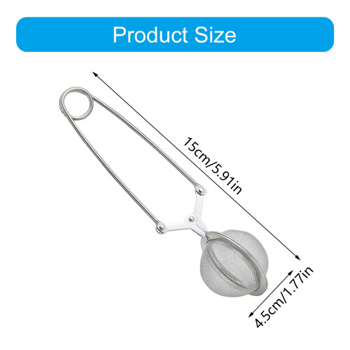 4pcs Teas Steeping Ball with Handle Fine Mesh Strainer For 2