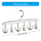 Rotatable Wardrobes Organizers Waved Shape Multiple Hook-1 pack 2