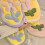 High Absorbent Skin Friendly Hand Towel Floral Pattern-Yellow 6