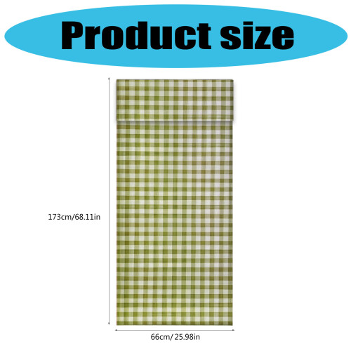 Adhesive Plaids Pattern Door Curtain Dust Protection Home-grey 2