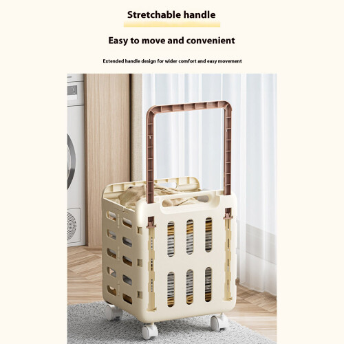 Chariot à linge en plastique avec trous de-Crémeux B 2