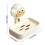 Bathroom Essential ABS Soap Dishes With Secure-White milk 4