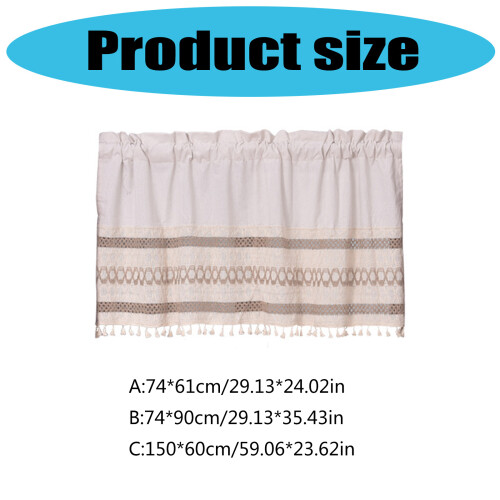 Polyester Cotton Blend Coffee Curtain-Three  coffee color 74 90 2
