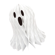 Figurine fantomatique en nid d'abeille pour Halloween,-12 pouces