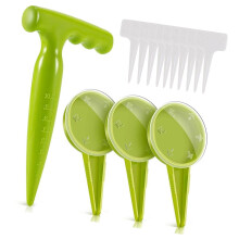 Plastic Seeder And Dibber Tool For Home Gardening With Depth
