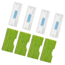 4PCS Easy To Replace Mops Pad Ensuring Optimal Steam-Green