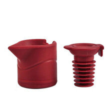 Colorful Silicone Wine Plug Leak proof Seal Suitable-Burgundy