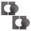 100x100mm Elegant Air Conditioner Pipe Wall Hole Concealer-Grey 1