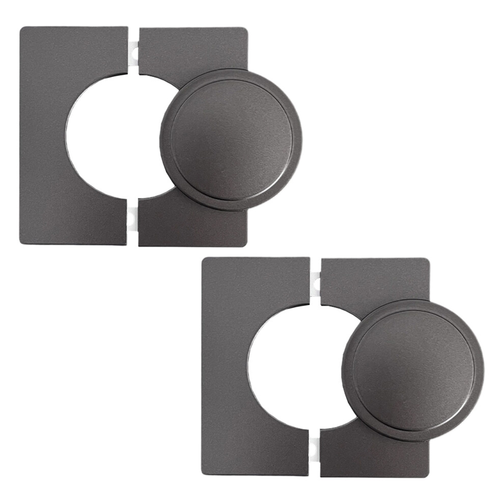100X100mm Elegant Air Conditioner Pipe Wall Hole Concealer-Grey 7751001336386