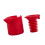 Easy Press Wine Stopper Silicone Leak proof Plug-Red 1