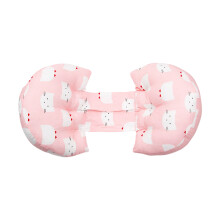 Comfortable Lumbar Support Pillow for Bed Sofa or-Pink kitten
