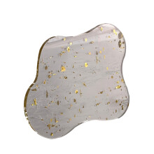 Acrylic Drink Coaster Dish Multipurpose-Transparent Coral