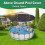 Couverture de piscine ronde robuste de 15 pieds,- Bleu 2