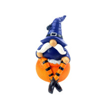 Figurine de Gnomes d'halloween amusante, ornement en-Bleu R