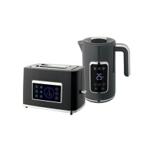 Touch Screen Kettle and Toaster Set - Grey