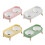 Elevated Ceramic Pet Double Bowls Feeding Dishes-White 2