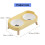Double Bowl Ceramic Pet Feeder Scratch Resistant Feeding-green 4