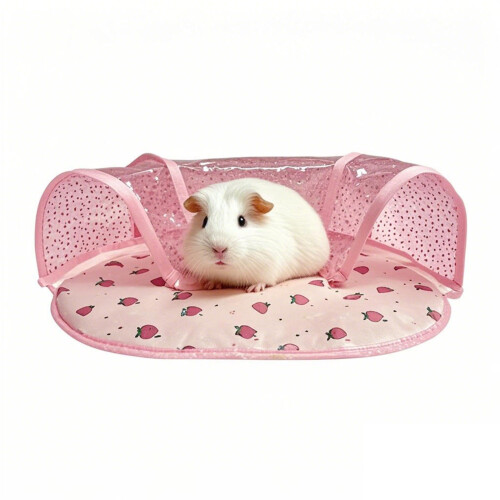 Soft Breathable Small Pet Tunnel Toy Hideouts Cooling Bed for 1