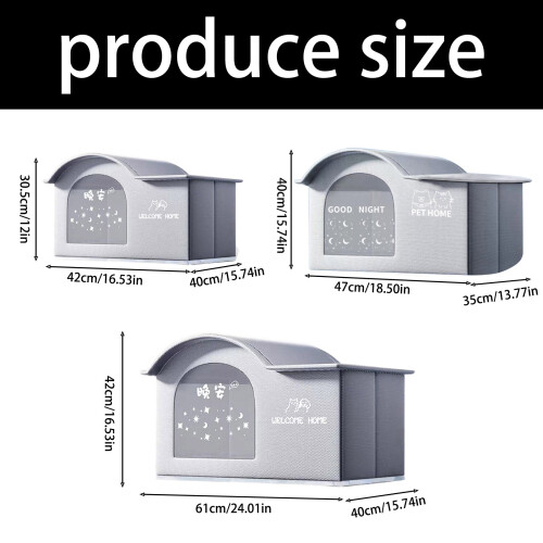 Maison de refroidissement étanche pour animaux de-Taille XL 1