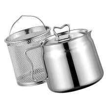 Food Grade Oil Strainer Pot With Removable Cover And-1500ML