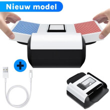 ShopWise Automatischer, wiederaufladbarer Kartenmischer - Leise - 2 Modi (Auto/Manuell) - Kompakt & kompatibel mit Poker