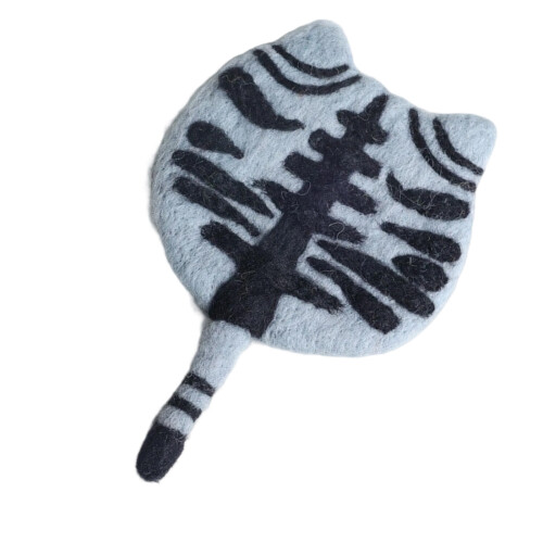 Elegant Cats Design Wool Felt Beverage Mats Heatproof Kitchen-4