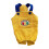 Adjustable Shoulder Belt Pet Suspenders Pants-M Yellow 1
