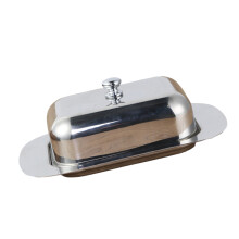 Modern Square Butter Cheese Container Stainless Steel Kitchen