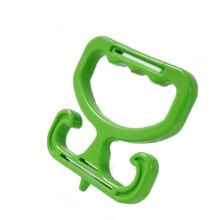 Shopping Bag Support Clip With Ergonomic Handle Plastic-Green