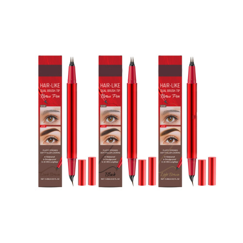 Professional 2 Way Eyebrow Pencil Providing Precise Lines-Black 1