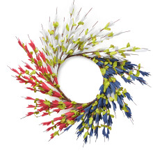 Faux Floral Wreath Great For Indoor And Outdoor Decoration