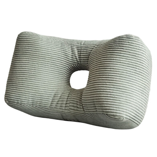 Single Hole Car Waist Pillow Office Sleeping Pillow-blue