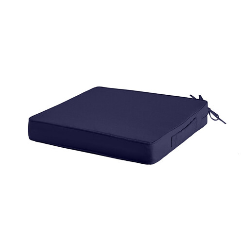 48cm Garden Chair Cushion Pad Waterproof Polyester-Navy Blue