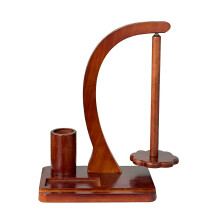 Sturdy Wood Magnetic Yarn Spool Holder for Diverse-brown