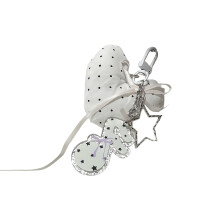 Elegant Leather Phone Strap With Heart Charm For Women-A