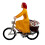 Artistic Tiny Bicycles Statue 1/64 Scale Cycling Scene-1130 1