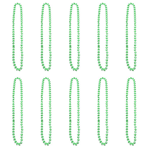 10-teiliges Kunststoff-Patricks-Day-Perlen-Halsketten-Set,-04