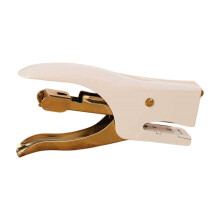 Antiker Handhefter, 8 Blatt Kapazität, ergonomischer Hefter-Weiß
