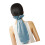 Bonnet de nuit satiné pour cheveux longs, avec-Bleu clair 1
